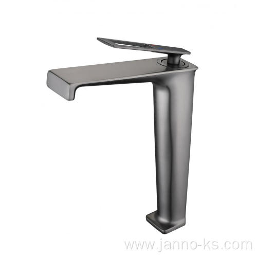 Bathroom brass basin Faucet PVD Gun Grey Mixer